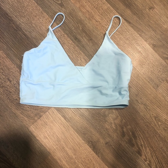 Shein Baby Blue Triangular Bikini Top - Picture 1 of 3